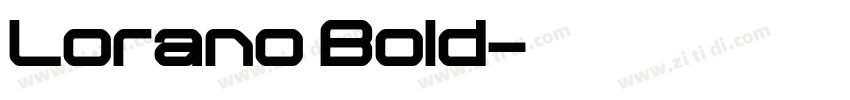 Lorano Bold字体转换